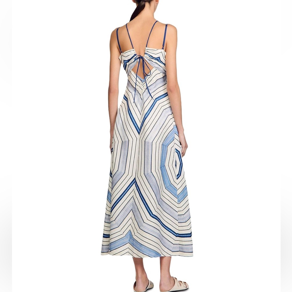 NWT Sandro Spiral Motif Dress w/ broken zipper - Picture 6 of 12